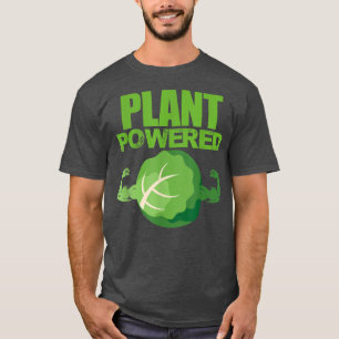 Plant Powered Vegan Vegetarian Vegetable Veganism  T-Shirt