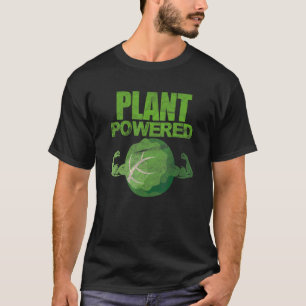 Plant Powered Vegan Vegetarian Vegetable Veganism  T-Shirt
