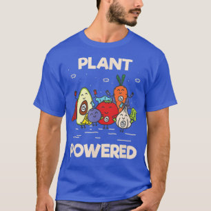 Plant Powered Vegetables Heroes Vegetarian Vegan D T-Shirt