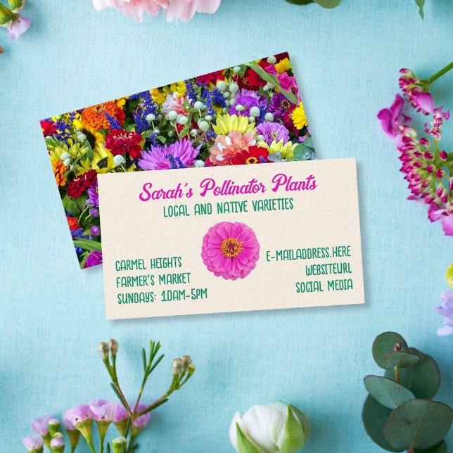 Plant Seller Nursery Photography Template Business Card (Creator Uploaded)