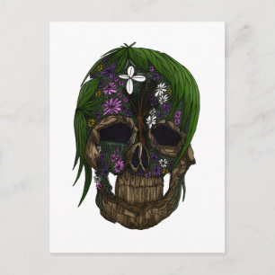 Plant Skull Postcard