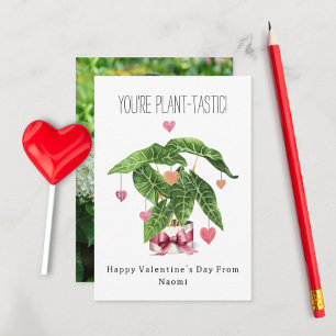 Plant-tastic Pun Photo Classroom Valentine Card
