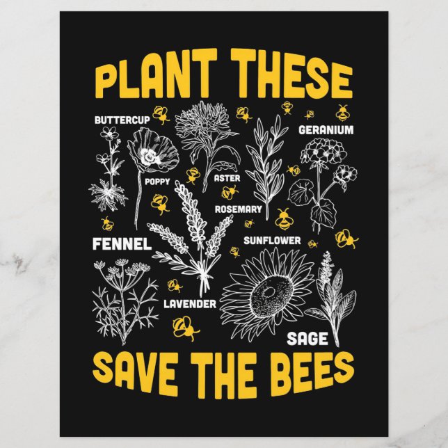 Plant These Save The Bees (Front)