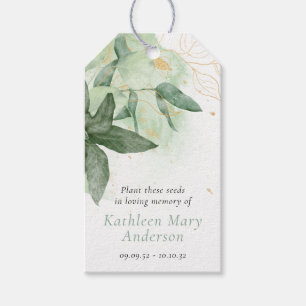 Plant These Seeds In Loving Memory Funeral Favour Gift Tags