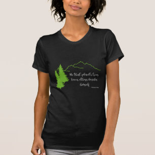 Plant Trees Quote Thomas Fuller Cool Black T-Shirt
