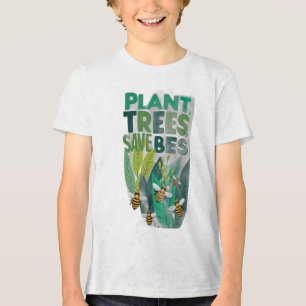Plant Trees, Save Bees Tri-Blend Shirt