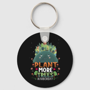 Plant Trees Tree Hugger Earth Day Arbor Day Cute G Key Ring