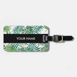 Plant Tropical Botanical Palm Leaf Luggage Tag