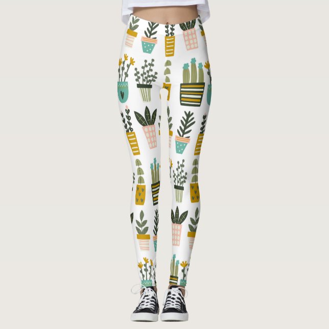 Plant Wall Art Leggings (Front)