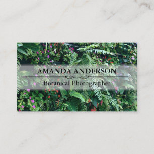 Plant Wall Foliage Greenery Business Card