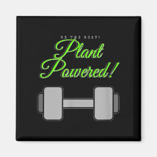 Plant Wered Gym Motivation Vegetarian Magnet