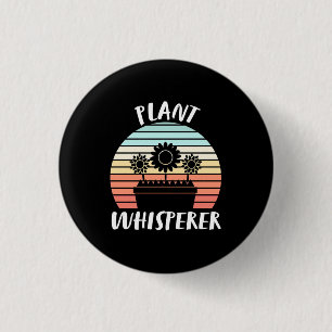 Plant Whisperer Retro Vintage 3 Cm Round Badge