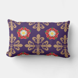 Plantagenets fleur patterns lumbar cushion