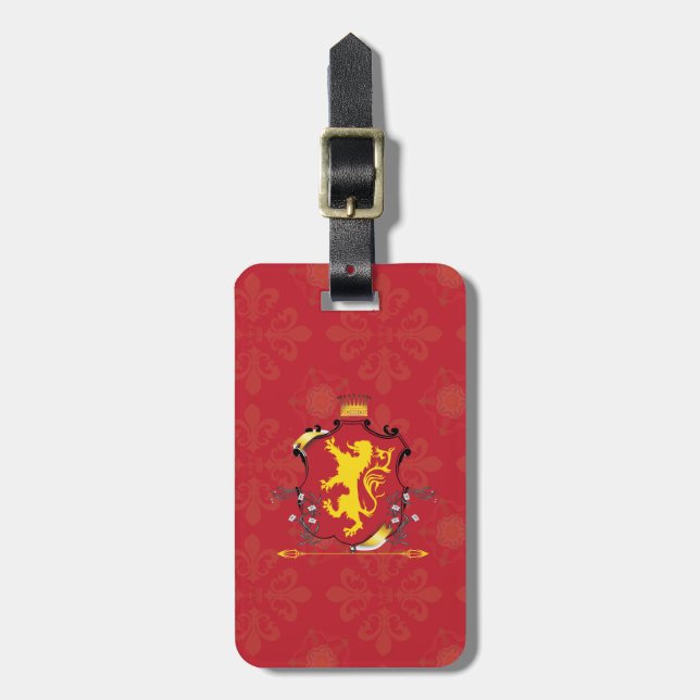 plantagenets luggage tag (Front Vertical)