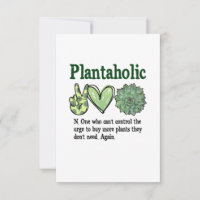 Plantaholic Funny Plant