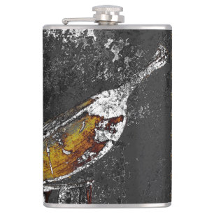 plantain plain hip flask
