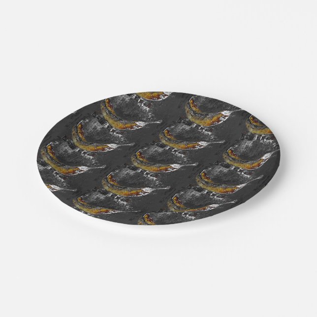 plantain plain paper plate (Angled)
