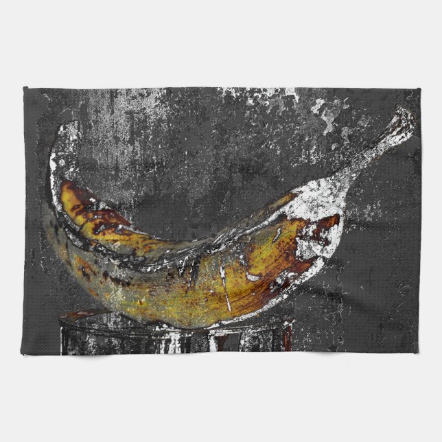 plantain plain tea towel (Horizontal)