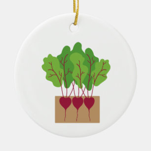 Planted Beets Ceramic Tree Decoration
