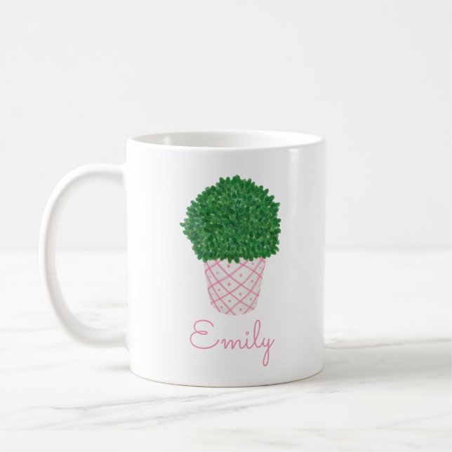 Planted Boxwood Mug (Left)