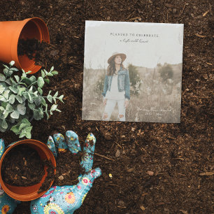 Planted to Celebrate Photo Memorial Garden Stone Coaster