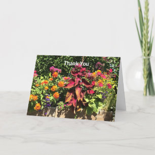 Planter of Flowers Thank You Card