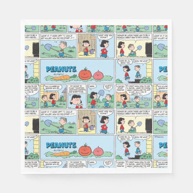 Planting A Vegetable Garden Napkin (Front)