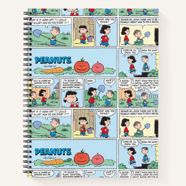 Planting A Vegetable Garden Notebook (Front)