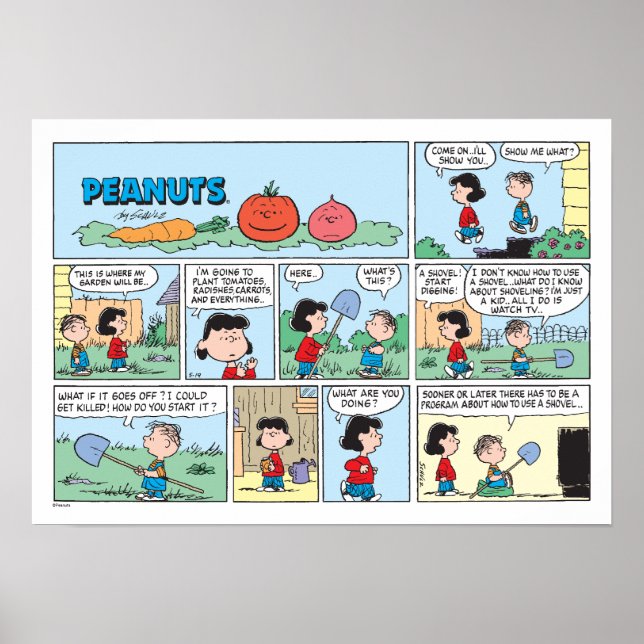 Planting A Vegetable Garden Poster (Front)