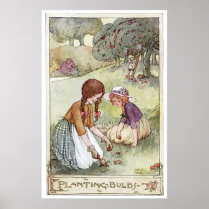 Planting Bulbs by Anne Anderson Poster