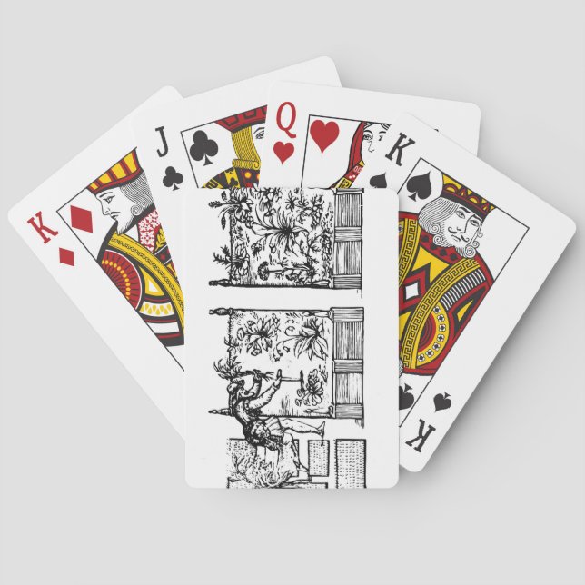 Planting in raised beds, from 'The Gardener's Laby Playing Cards (Back)