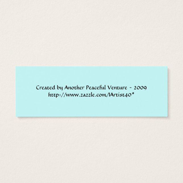 Planting Peace Bookmark (Back)