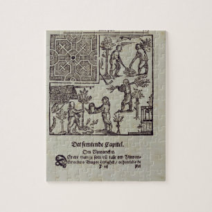 Planting trees, from 'The Dutch Gardener' by Johan Jigsaw Puzzle