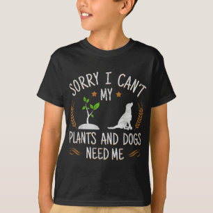 Plants And Dog Lover Gardener - Gardening T-Shirt
