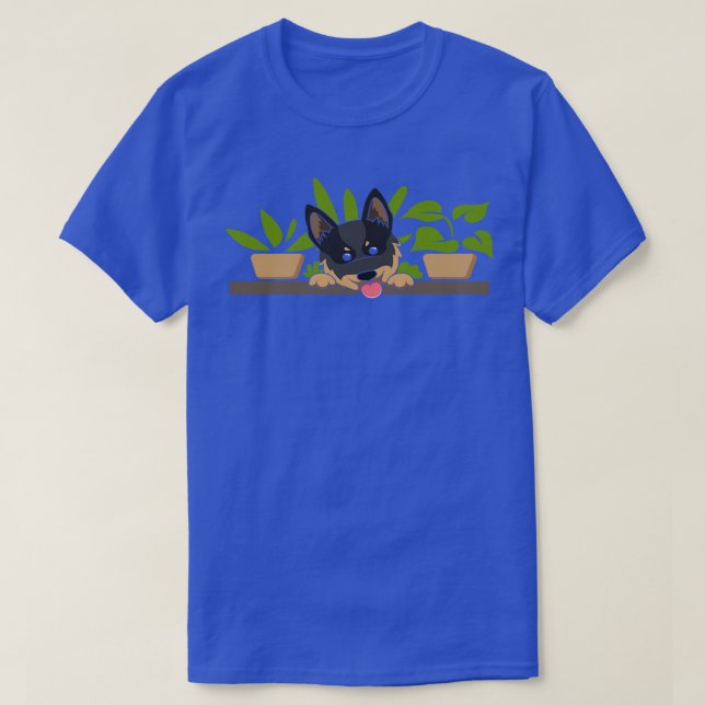 Plants and Dogs T-Shirt (Design Front)