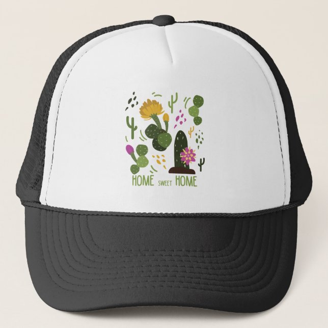 plants and flowers 18 trucker hat (Front)