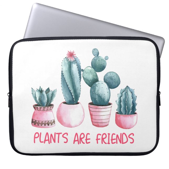 Plants and Flowers Laptop Sleeve (Front)