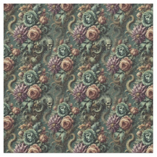 Plants and Pandemonium – Gothic Dense Tile Fabric