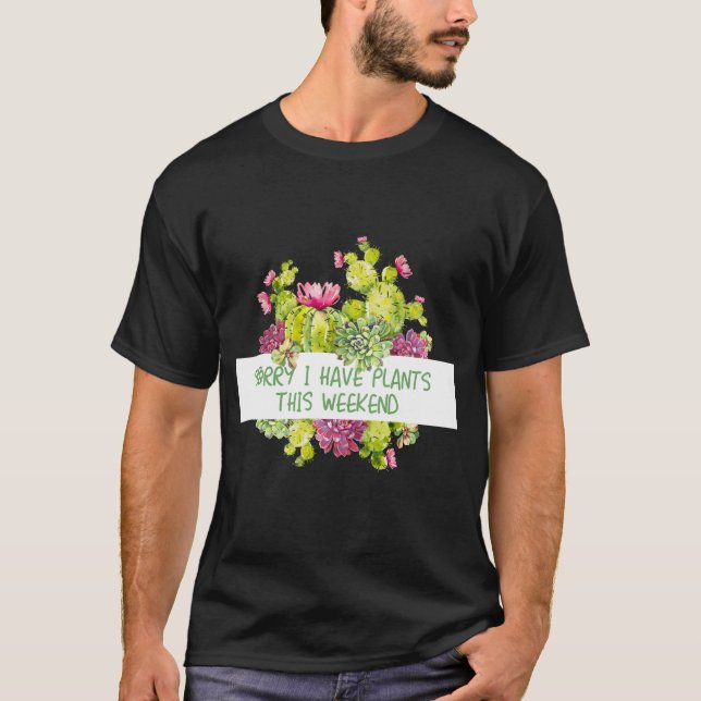 Plants anf Flowers T-Shirt (Front)