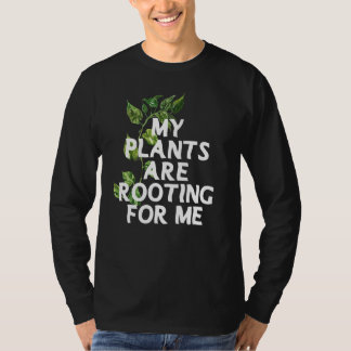 Plants Are Rooting For Me Philodendron Micans Mons T-Shirt