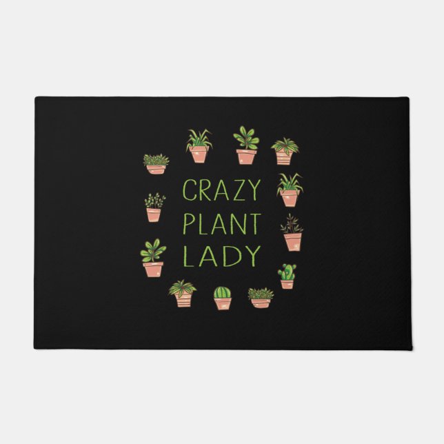 Plants - Crazy Plant Lady Doormat (Front)