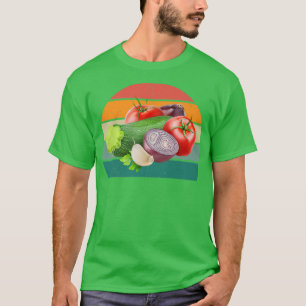 Plants Grows, Earth Vegetables Vegan Vegetarian Ve T-Shirt