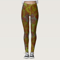 Plants pattern.11b Dred BG Leggings