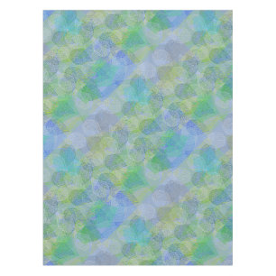 Plants pattern A02.b Leaves LBlue BG Tablecloth