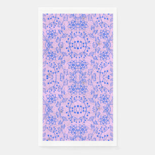 Plants pattern A08.b boho. lpurple BG Napkin