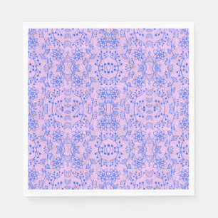 Plants pattern A08.b boho. lpurple BG Napkin