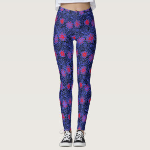 Plants pattern A13.b Black BG Leggings