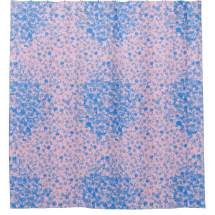 Plants pattern with roses A05.b Lpink BG Shower Curtain