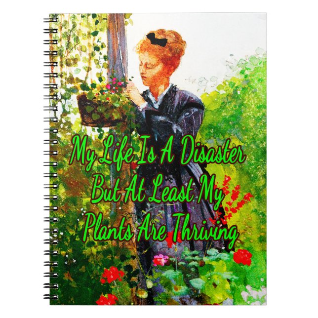 Plants Summer by Winslow Homer  Notebook (Front)