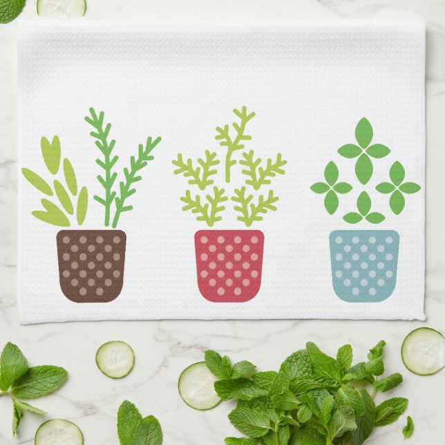 Plants Tea Towel (Folded)
